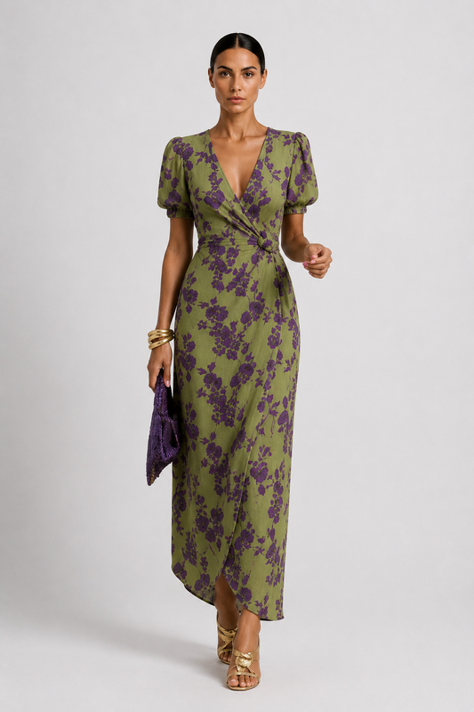 SOFÍA | VESTIDO MIDI ESTAMPADO Y ELEGANCIA DEFINIDA