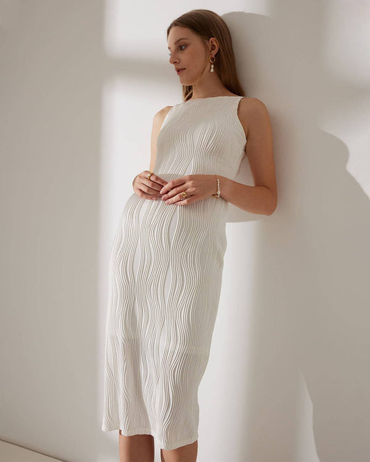 KARINA | VESTIDO CAMISERO CON TEXTURA ONDULADA